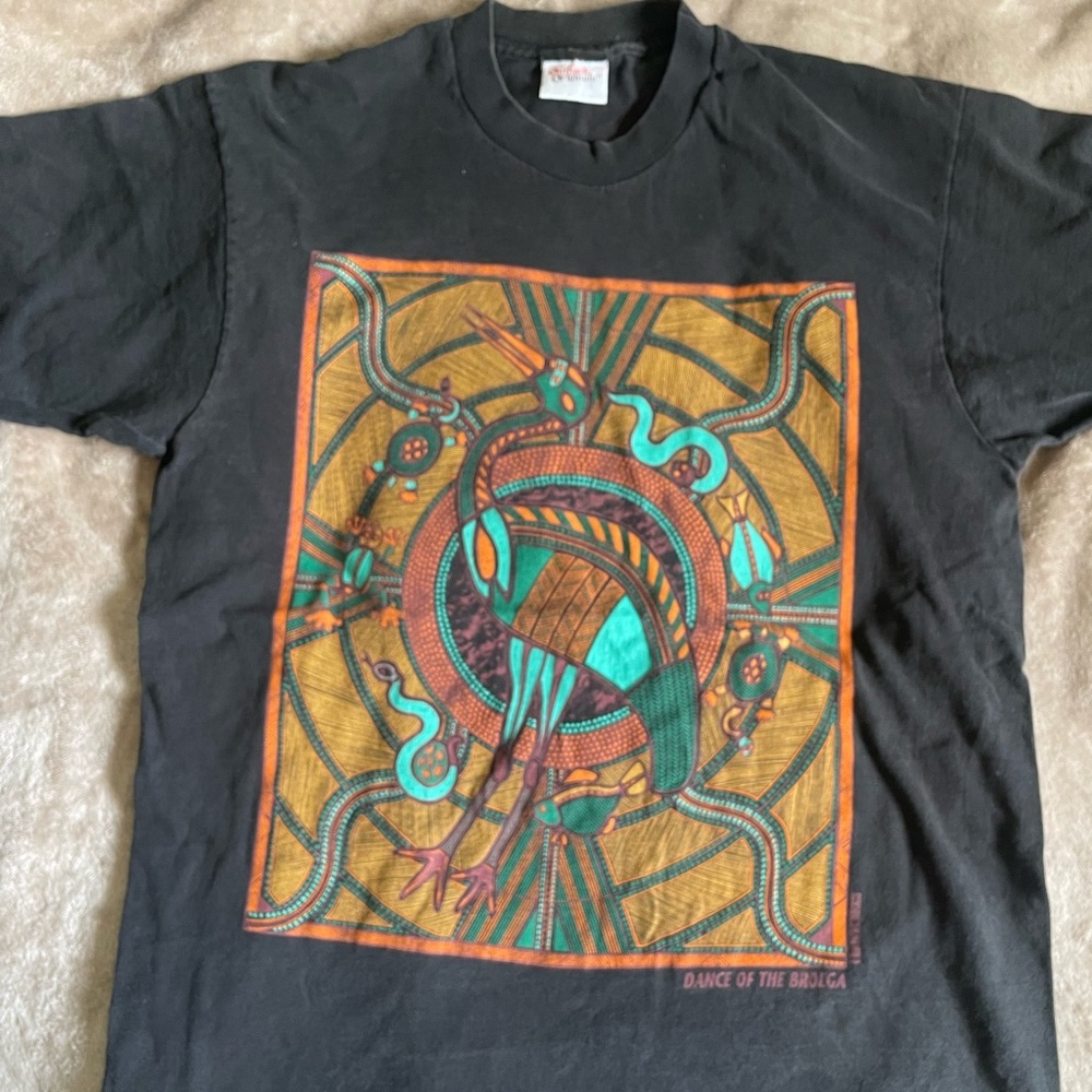 Vintage 90s Outback Originals Dance of the Brolga T-shirt